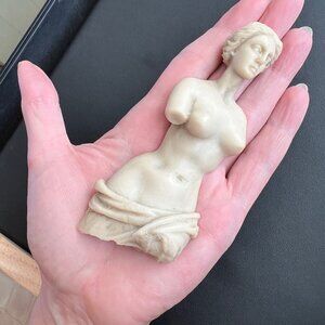 FABULOUS French Artisan Sculpture RARE Brooch, 80s Marie Rancillac Female Statue